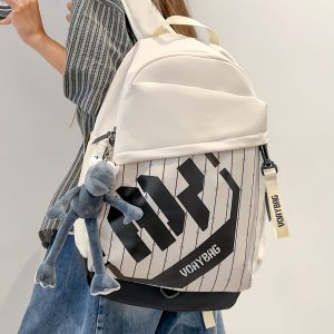 LUSUO | Large Capacity Backpack For Junior High School Boys 2025 New Style High School Students University Students Computer Bag Women