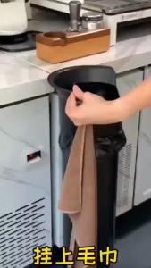 【OKADI】ถังขยะร้านกาแฟ ถังเคาะกากกาแฟ พร้อมแท่นเคาะหุ้มยางลด ลดเสียงรบกวน