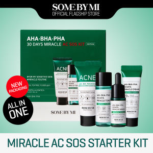 Some By Mi AHA-BHA-PHA 30 Days Miracle AC SOS Kit | Acne Care | Toner Cream Acne Foam Serum | Mild Exfoliating Daily Skin Care Set