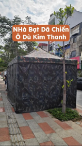 Nhà Bạt Rằn Ri Dã Chiến Có Cửa Kéo Khoá Ra Vào Rèm Che Kín 4 Mặt