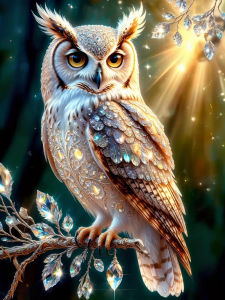 Oil Painting By Numbers Owl Animal Pattern DIY Number Drawing Canvas Pictures By Numbers Home Decor Large Size