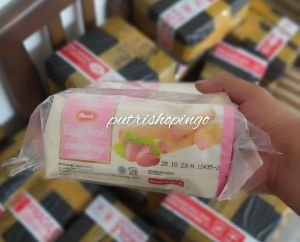 Promo!! Eggroll Strawberry Monde isi 10 bungkus (berat netto 385 gram)