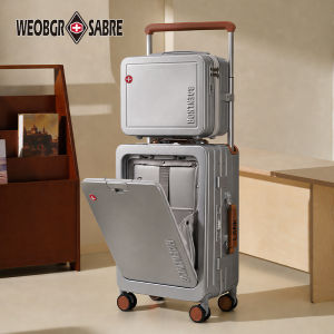 Sub-Box Front-Opening Laptop-Compatible Luggage 20 Inch