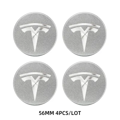 TESLA | 4PCS/Set 56MM GR Sport Emblem Wheel Center Hub Cap Car Rims Cover Hubcaps For Tesla Model 3 Y X S