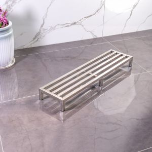 Outdoor Iron Art Base Single Layer Balcony New Style Floor Standing 304 Stainless Steel Plant Stand Garden Flower Pot Rack