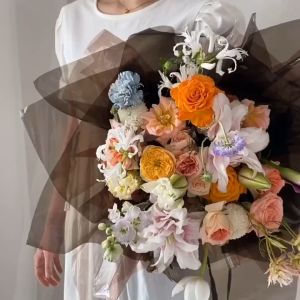 Cellophane Wrapping Paper Transparan Reflection Kertas Buket Bunga transparan Warna KB6088