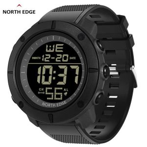 NORTH EDGE TANK New Mens Digital Military Watches 50M Waterproof Sports Stopwatch Watches For Men Date
