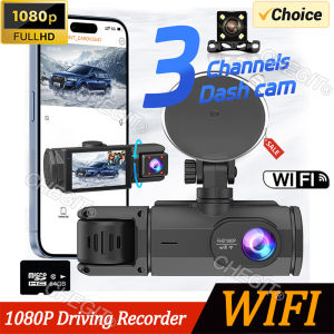 WIFI Dash Cam for Car 2/3 Channel Front Rear Camera 1080P Video Recorder Dashcam Black Box Car DVR OptionalRear View Camera