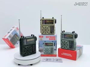 Portable Full Band Radio Rechargeable FM AM SW Radio Receiver for Emergency Wireless Speaker with Headphone Jack TF USB Port