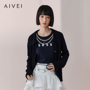 AIVEI | Retro Minimalist Knit Cardigan
