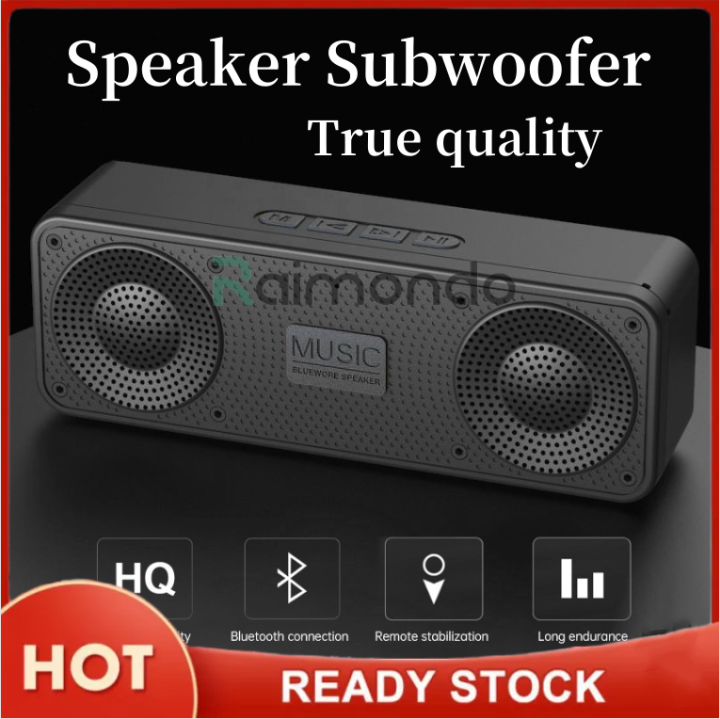 Raimondo Wireless Speaker Bluetooth Full Bass Mini Subwoofer