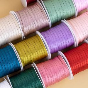 Ruy Băng Viền Áo Dài 06CM Mỏng Ruy Băng Viền Lụa Nhân Tạo Không Cần Ủi Ruy Băng Vải Satin Dùng Cho Quần Áo Phụ Kiện May Vá