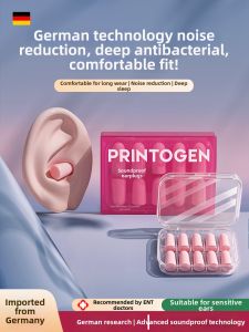 PRINTOGEN | Ultra Quiet Non-invasive Study Sleep Earplugs