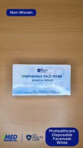VMED Prohealthcare WHITE  Disposable Facemask 3Ply Earloop Face Mask 150pcs WHITE (3 Box of 50)