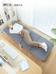 Restar Folding Bed Portable Single Person Military Style Afternoon Nap Office Tool Home Use Simple Companion Lie Chair