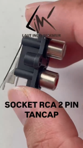 5 BUAH SOCKET RCA 2 PIN TANCAP ups SOKET RCA 2P TANCAP SOCKET RCA 2X1 SOKET COPPER FEMALE AUDIO SOCKET RCA TANCAP 2 LOBANG ups stabilizer