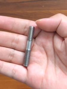 2pcs M5 (0.80P) Double Head Threaded Stud Bar Rod Double End Threaded 304 stainless steel M5