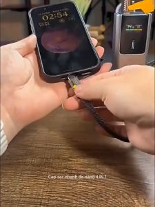 ( GIÁ RẺ ) Dây sạc nhanh 4 trong 1  Cáp sạc siêu nhanh 65W sạc chuẩn cho mọi thiết bị Smartphone  Laptop Đa Năng Tiện Lợi