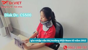 Đai cổ hơi DISK DR. CS500 Freesize hỗ trợ thoái hoá cột sống cổ đau cổ ngồi làm việc lâu giờ
