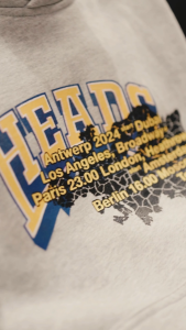 HEADS - College Cities Hoodie Misty | Jaket Hoodie Pria/Wanita Heavyweight Boxy Fit 330gsm