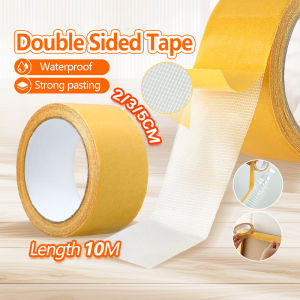 10M Strong Double Sided Tape / Translucent Mesh Waterproof Strong Traceless Cloth Duct Tape / High Viscosity Carpet Adhesive
