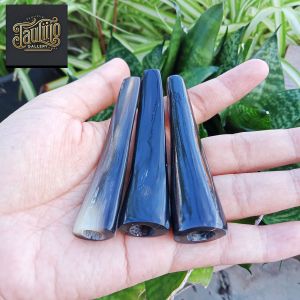 once pipa tanduk kerbau hitam minimalis A597