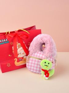 Cute Cartoon Snake Year Girls Crossbody Bag & Children's Handbag: New 2025 Fashionable Bag