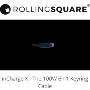 Rolling Square inCharge® X - 100W 6in1 keyring cable