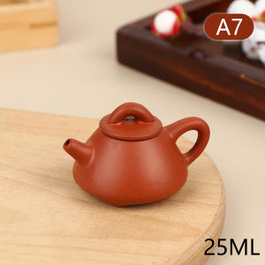 portable25ML Pottery Teapot Pocket Hand Teapot Handstand Fingertip Kettle Tea Pet