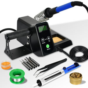 60W Digital Display Soldering Station Kit - Welding Iron Tool Kit for Precision Electronics Repair And Crafting
