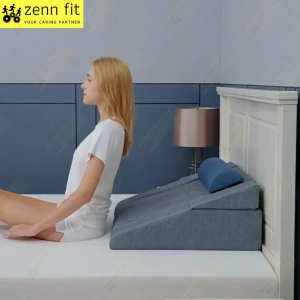 Curve Wedge Pillow Cushion 4 in 1 Body & Back Rest Support With Removable Cover Sleeping Pillow