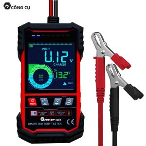 TOOLTOP Máy Kiểm Tra Pin Xe Thông Minh 12V 24V Điện Trở Nội Tải Xả Hiện Tại Kiểm Tra Với Màn Hình Màu 3.2 Inch Cho Xe