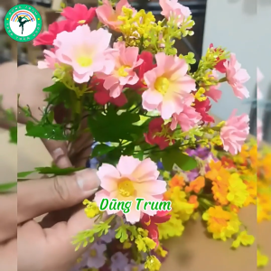Cành Hoa Lan trang trí 28 bông 7 nhánh nhiều màu sắc Decor văn phòng sự kiện