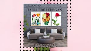 Hiasan Dinding Ruang Tamu/Kamar Gantungan Pintu Tanaman Cantik