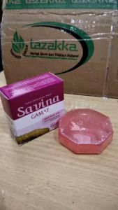 Savina GAMAT Sabun Cuci Muka Pembersih Wajah Anti Aging Facial Wash Natural Soap Bar 50gram