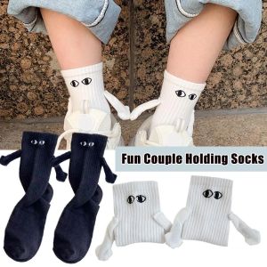 Handle Sock Magnetic Suction Couple Socks Cartoon Lovely Hand In Hand Magnetic Socks For Women Holding Hands Sock