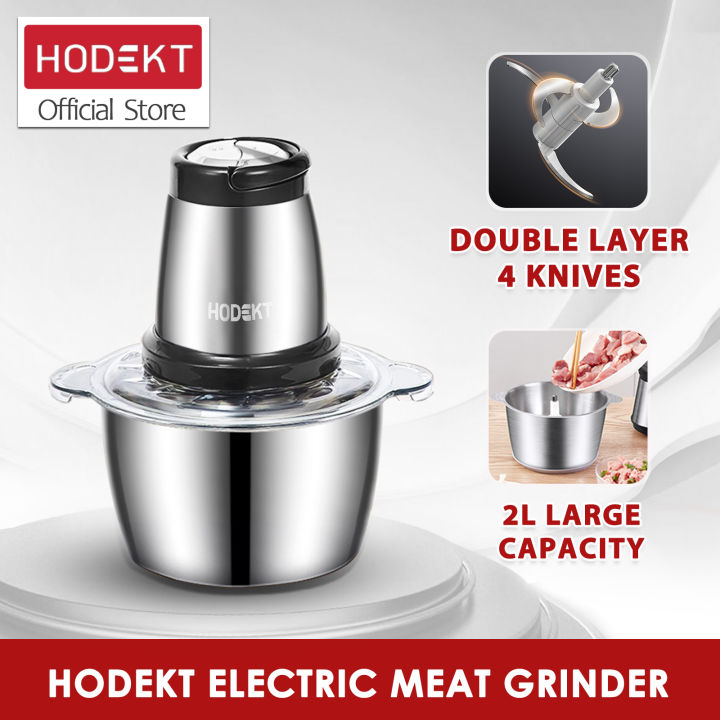 HODEKT Meat Grinder Electric Food Processor Food Grinder Multifunction