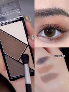 Caramel Chestnut Milk Brown! Four Color Eyeshadow Palette Womens Sequin Matte Earth Tone Repair Highlight Comprehensive Plate Cheap