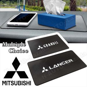 Car Non Slip Pad For Mitsubishi Triton Xpander Lancer Mirage Grandis Asx Ralliart Colt Delica Eclipse Cross Rallyart G4 Outlander Pajero Strada L200 Anti Slip Mat Silicone Dashboard Sticky Pad Phone Holder Car Accessories Interior