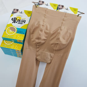 SK8251 ผู้หญิงกํามะหยี่พีช Fanny Pack กางเกง 80D หน้าท้องกระชับสัดส่วนยกสะโพกขา Shaping ชุดชั้นในการออกแบบโปร่งแสง