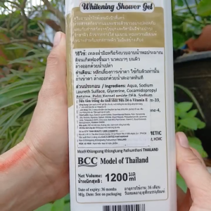 [ CHAI 12 LÍT HÀNG THÁI LAN CÓ TEM PHỤ] Sữa tắm trắng mịn da tinh chất Sữa Dê và Vitamin E thiên nhiên