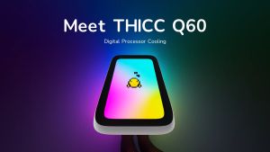 # HYTE THICC Q60 - 240mm AIO Liquid CPU Cooler With 5" Ultraslim IPS Display #