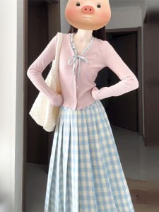 PEIZIXUAN | French Pink Long Sleeves Spring Dress