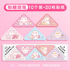 Multi-Functional Transparent Triangle Clip Document Page Holder Bookmark Paper Clip Edge Corner Clamp Business Supply