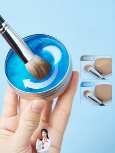RULIS | Non-Dirty Hand Cleaning Tool for Makeup Brushes and Sponges Cleansing Soap