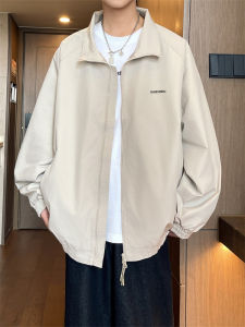 Loose Fit Casual Jacket Mens Trendy Brand New American Style Collared Workwear Jacket for Teenagers Autumn Long Sleeve