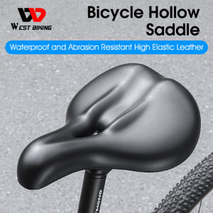 WEST BIKING Chống Nước Cho Xe Đạp Yên Xe Ghế Da Yên Xe Đạp Đường Trường Thoáng Khí Đệm Thoải Mái Rỗng Cho Xe Đạp Nam Nữ Phụ Kiện Xe Đạp