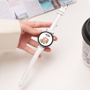 Slim Leather straps For Samsung Galaxy watch 7/FE/6/5/5 pro/4 Classic/active 2 20mm 22mm sport bracelet Huawei watch GT 4-3 band