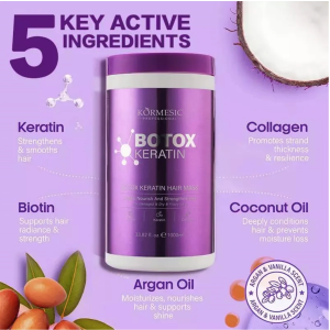 BUY 3 TAKE 2 Kormesic Botox Keratin Hair Mask for Damaged Hair Repair Treatment