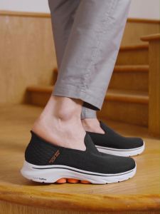 Skechers Men Slip-ins GOwalk 7 Daley 2 Walking Shoes - 216551-BLK Air-Cooled Memory Foam Kasut Sneaker Casual Lelaki